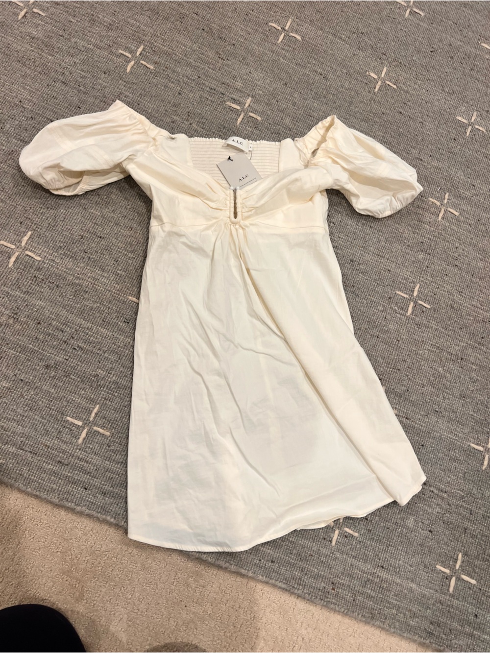 A.L.C. Cream Puff-Sleeve Kids Skirt